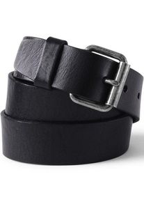 LANDS' END Lederg&uuml;rtel im Vintage-Stil, Herren,  Schwarz, Leder, by Lands' End