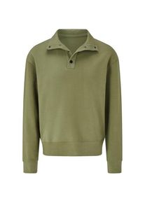 LANDS' END Jersey-Shirt Super Soft mit Stehkragen, Herren,  Gr&uuml;n, Baumwolle/Polyester/Baumwoll-Mischung, by Lands' End