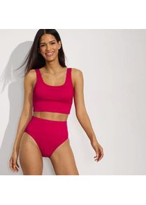 LANDS' END Komfort-Midkini Ottoman, zweiteilig, Damen,  Rot, Elasthan/Nylon-Mischung, by Lands' End