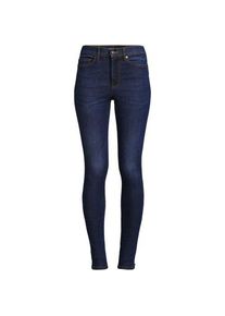 LANDS' END Skinny Fit Jeans High Waist, Damen,  Blau, Baumwoll-Mischung, by Lands' End