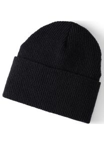 LANDS' END CashTouch M&uuml;tze, Herren,  Schwarz, Elasthan/Polyacryl/Nylon-Mischung, by Lands' End