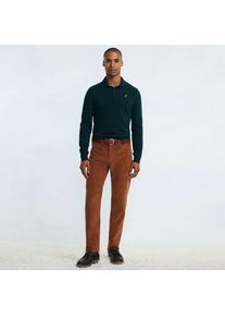 LANDS' END Classic Fit Cordhose mit Komfortbund, Herren,  Orange, Elasthan/Baumwoll-Mischung, by Lands' End