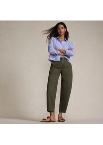 LANDS' END Barrel-Chinos High Waist, Damen,  Gr&uuml;n, Baumwolle/Elasthan, by Lands' End