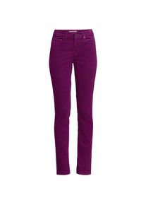 LANDS' END Straight Fit Cordhose Mid Waist f&uuml;r Damen in Plus-Gr&ouml;&szlig;e, Damen, size: plus, Lila, Baumwoll-Mischung, by Lands' End