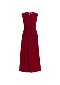LANDS' END &Auml;rmelloses Midikleid, Damen,  Rot, Baumwolle/Viskose/Baumwoll-Mischung, by Lands' End