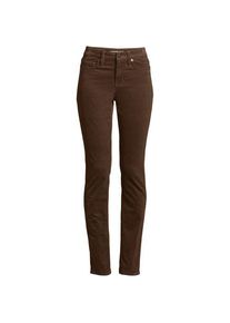LANDS' END Straight Fit Cordhose Mid Waist f&uuml;r Damen in Plus-Gr&ouml;&szlig;e, Damen, size: plus, Braun, Baumwoll-Mischung, by Lands' End