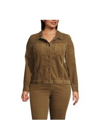 LANDS' END Leicht verk&uuml;rzte Cordjacke, Damen,  Braun, Baumwoll-Mischung, by Lands' End