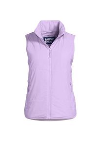 LANDS' END Leichte verstaubare Steppweste, Damen,  Lila, Nylon-Mischung, by Lands' End