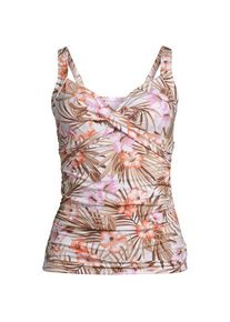 LANDS' END Tankinitop CHLORRESISTENT mit V-Ausschnitt Gemustert, Damen,  Gelb, Nylon-Mischung, by Lands' End