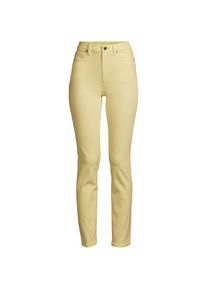 LANDS' END Slim Fit &Ouml;ko Jeans High Waist, Damen,  Gelb, Elasthan/Baumwoll-Mischung/Polyester-Mischung, by Lands' End