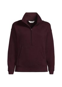 LANDS' END Sweatshirt SERIOUS SWEATS mit Rei&szlig;verschluss, Damen,  Rot, Baumwoll-Mischung/Polyester-Mischung, by Lands' End