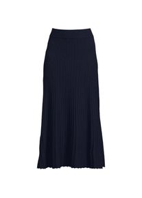 LANDS' END Maxirock Silk Touch, Damen,  Blau, by Lands' End