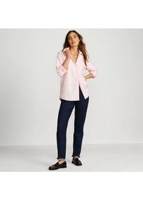 LANDS' END Soft Denim Boyfriend-Jeans Mid Waist, Damen,  Blau, Elasthan/Baumwoll-Mischung, by Lands' End