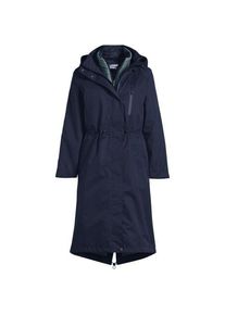 LANDS' END Wasserdichter 4-in-1-Regenmantel, Damen,  Blau, Nylon, by Lands' End