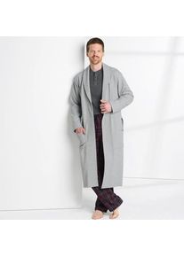 LANDS' END Bademantel mit Waffelstruktur, Herren,  Grau, by Lands' End