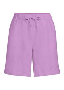 LANDS' END Premium Reinleinen-Schlupfshorts, Damen,  Lila, Leinen, by Lands' End