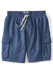 LANDS' END Cargo-Shorts Serious Sweats, Herren,  Blau, Baumwolle, by Lands' End
