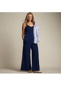 LANDS' END Starfish Palazzo-Hose, Damen,  Blau, Elasthan/Baumwoll-Mischung, by Lands' End