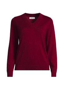 LANDS' END Pullover aus Baumwolle/Seidenmix, Damen,  Rot, Baumwolle/Seide/Nylon, by Lands' End