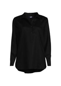 LANDS' END Schlupfbluse aus TENCEL, Damen,  Schwarz, Kunstseide/Lyocell (Viskose), by Lands' End