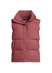 LANDS' END Wasserabweisende Daunenweste, Damen,  Rot, Nylon, by Lands' End