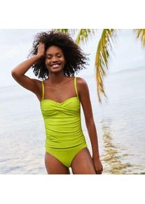 LANDS' END Twist Bandeau-Tankinitop, Damen,  Gr&uuml;n, Elasthan/Nylon-Mischung, by Lands' End