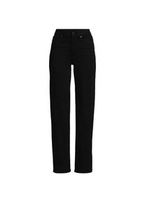 LANDS' END Schwarze Rail Straight Fit Jeans High Waist, Damen,  Schwarz, Baumwolle/Polyester/Baumwoll-Mischung, by Lands' End