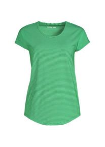 LANDS' END Shirt aus Baumwolle/Modal-Mix mit Ballett-Ausschnitt, Damen,  Gr&uuml;n, Baumwolle Modal, by Lands' End