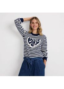 LANDS' END Jacquard-Pullover DRIFTER, Damen,  Sonstige, Baumwolle, by Lands' End