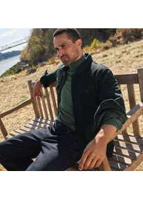LANDS' END Gef&uuml;tterte Hemdjacke aus Wollmix, Herren,  Gr&uuml;n, Woll-Mischung/Polyester-Mischung, by Lands' End