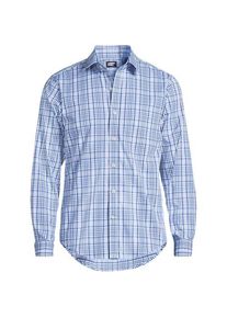 LANDS' END Ultimativ-Hemd, Classic Fit, Herren,  Blau, Elasthan/Polyester, by Lands' End