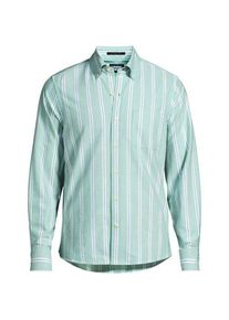 LANDS' END Langarm-Oxfordhemd, Classic Fit, Herren,  Gr&uuml;n, Baumwolle, by Lands' End