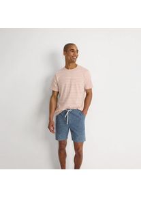 LANDS' END Chino-Shorts mit Dehnbund, Herren,  Blau, Elasthan/Baumwoll-Mischung, by Lands' End