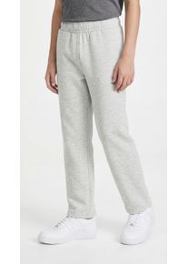 Sweathose name it "NKMMALLO STRAIGHT SWEAT PANT BRU NOOS", Jungen, Gr. 134, N-Gr, light grau melange (blank), Sweatware, Obermaterial: 80% Baumwolle, 20% Polyester, meliert, unifarben, Basic normal, Hosen Sweathose