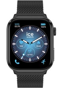 Ice Watch Smartwatch ICE-WATCH "ICE smart 3.0 - 1.78 AMOLED - GPS", schwarz (schwarz, schwarz), Smartwatches, Smartwatch, Armbanduhr, Damenuhr, Herrenuhr, Edelstahlarmband,digital