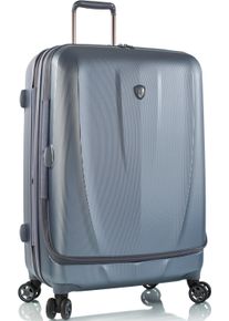 Hartschalen-Trolley Heys "Vantage, in verschiedenen Farben und Gr&ouml;&szlig;en", Damen, Gr. B/H/T: 50cm x 76cm x 31cm 136 l, blau (slate blau), Polycarbonat-Verbundwerkstoff, unifarben, Koffer Hartschalen-Trolley, Heys Reisegep&auml;ck Frontzugangsfach Volumenerweiterung