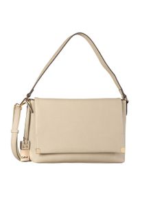 Umh&auml;ngetasche Gabor "Gela", Damen, Gr. B/H/T: 33cm x 23cm x 11cm, beige, Polyurethan, clean, gepflegt, unifarben, Taschen Umh&auml;ngetasche, weiches Kunstleder mit elegantem Schultergurt aus edlem Gewebeband