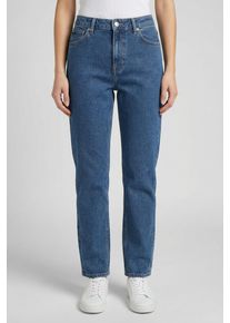 High-waist-Jeans Pepe Jeans "TAPERED JEANS HW", Damen, Gr. 25, L&auml;nge 32, mid blau, Denim/Jeans, Obermaterial: 99% Baumwolle, 1% Elasthan, gerade, unten schmal lang, Jeans High-waist-Jeans