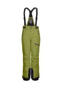Skihose Killtec "KSW 195 BYS SKI PNTS", Herren, Gr. 164, Normalgr&ouml;&szlig;en, gr&uuml;n (khaki), Obermaterial: 100% Polyester;Futter: 100% Polyester;F&uuml;llung: 100% Polyester, Hosen Skihose, Wasserdichte, atmungsaktive Skihose mit verstellbarer Taille und Latz