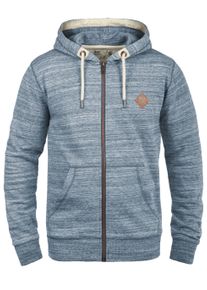 !Solid Kapuzensweatjacke SOLID "Kapuzensweatjacke SDCraig", Herren, Gr. L, blau (insignia b), Obermaterial: 93% Baumwolle CO. 7% Polyester PES., Sweatjacken Kapuzensweatjacke