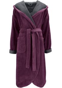 Damenbademantel Vossen Gr. 36, elderberry, g, 36/38, Baumwoll-Mix, Hausm&auml;ntel, Damenbademantel