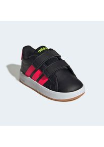 Sneaker adidas Sportswear "GRAND COURT 3.0 KIDS", M&auml;dchen, Gr. 27, core schwarz, lucid rot, lucid lemon, Synthetik, Textil, Schuhe Sneaker, f&uuml;r Kinder