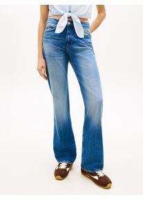 Bootcut-Jeans Tommy Jeans "CLEO MID BOOTCUT", Damen, Gr. 31, L&auml;nge 32, denim medium, Denim/Jeans, Obermaterial: 99% Baumwolle, 1% Elasthan, unifarben, bootcut fit lang, Jeans Bootcut-Jeans, im Baumwoll-Mix, Mid Waist