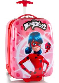 Kinderkoffer Heys "Miraculous Lady Bug rosa, 46 cm", M&auml;dchen, Gr. B/H/T: 32cm x 46cm x 23cm 26 l, pink (pink, rot), Polycarbonat-Verbundwerkstoff, mehrfarbig, festlich, Koffer Kinderkoffer, Heys Kindertrolley Handgep&auml;ck-Koffer