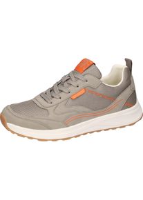 Waldl&auml;ufer Sneaker WALDL&Auml;UFER "H_LEO", Herren, Gr. 11,5 (46,5), beige, orange, Synthetik, Textil, Schuhe Sneaker, Bequemschuh, Schn&uuml;rschuh in Komfortweite H (= sehr weit)
