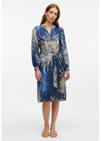 Blusenkleid Eterna "LOOSE FIT", Damen, Gr. 44, Normalgr&ouml;&szlig;en, blau (azurblau), 100% Viskose, Kleider Blusenkleid