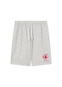 Shorts Champion "Graphic Terry Shorts", Herren, Gr. L, N-Gr, noxm, Obermaterial: 55% Baumwolle, 45% Polyester, Hosen Shorts, mit Kordelverschluss, sportlicher Stil, bequeme Passform