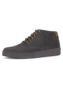 Sneaker Pius Gabor, Herren, Gr. 11,5 (46,5), grau, Veloursleder, Schuhe Sneaker, Schn&uuml;rboots, High Top-Sneaker in bequemer Schuhweite G (= weit)