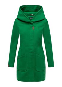 Wintermantel Marikoo "Wintermantel Maikoo", Damen, Gr. 4XL, gr&uuml;n (smaragd gr&uuml;n), Obermaterial: 90% Polyacryl PAN. 8% Viskose CV. 2% Elasthan EL. Obermaterial: Futter: 100% Polyester PES. 100% Polyester PES., M&auml;ntel Wintermantel