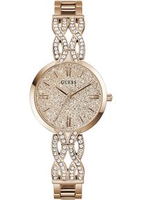 Quarzuhr Guess "CORAL", gold (ros&eacute;goldfarben), Armbanduhren, Damen, Quarzuhr, Armbanduhr, Damenuhr, Edelstahlarmband